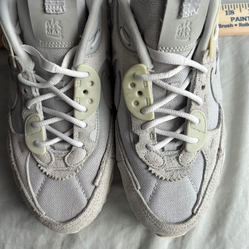 Nike Air Max 90 Futura Women 8.5 Grey Sneakers FJ4558-025 Casual Athletic